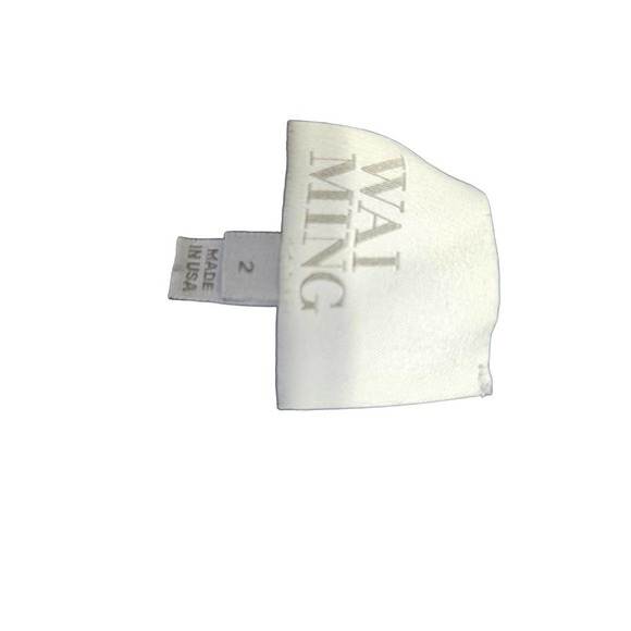 Wai Ming 2 Black Leather Perforated Sheath Dress Sheer Mesh Sleeveless Career - Picture 5 of 5